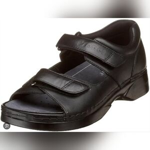 Orthoheel Orthopedic Propet Black Leather Sandals with Adj.Straps Womens Sz.11W